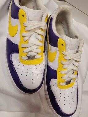 Nike Air Force 1 Custom Kobe Bryant/Lakers Inspired 24/8 Men’s 9.5
